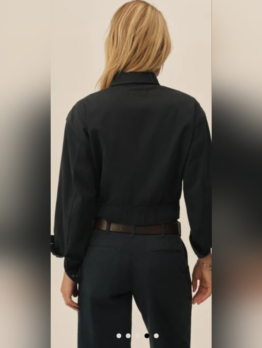 Buck Mason SEALED! NWT! At Ease Cotton Cropped Deck Jacket in Washed Navy. XS. - Picture 4 of 10